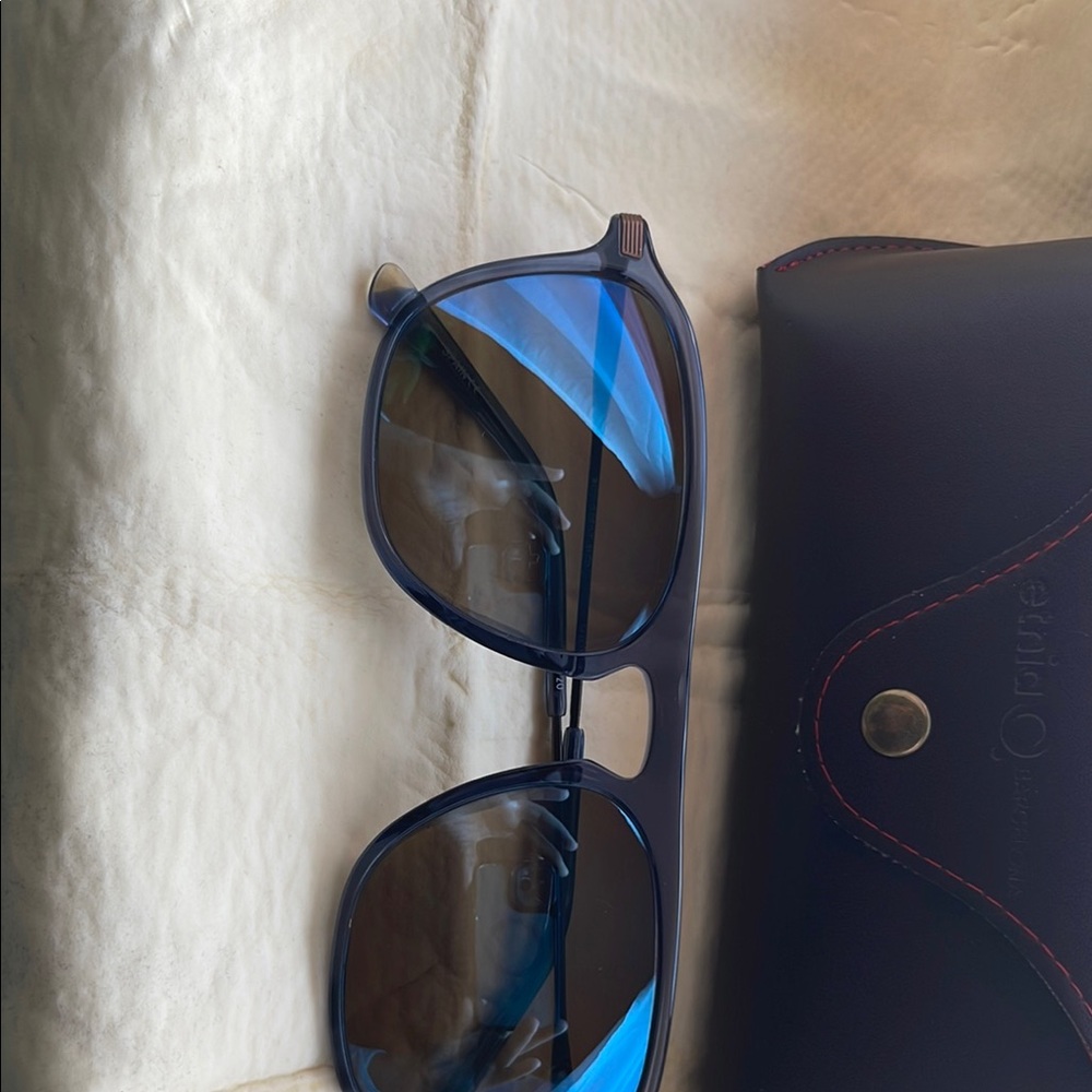 Blue Sunglasses with Case